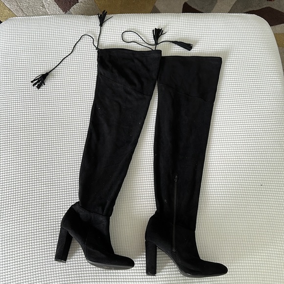 Over the Knee Suede Boots - Picture 3 of 8